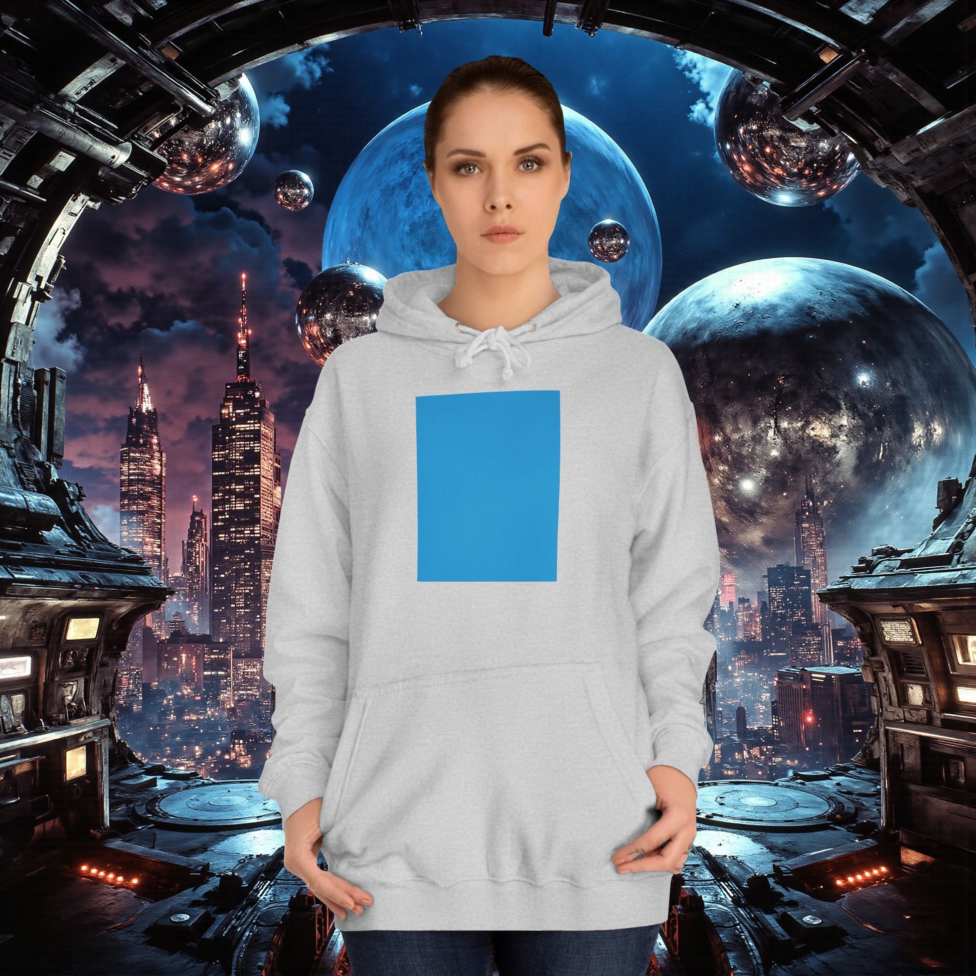 College Hoodie | Bright Blue