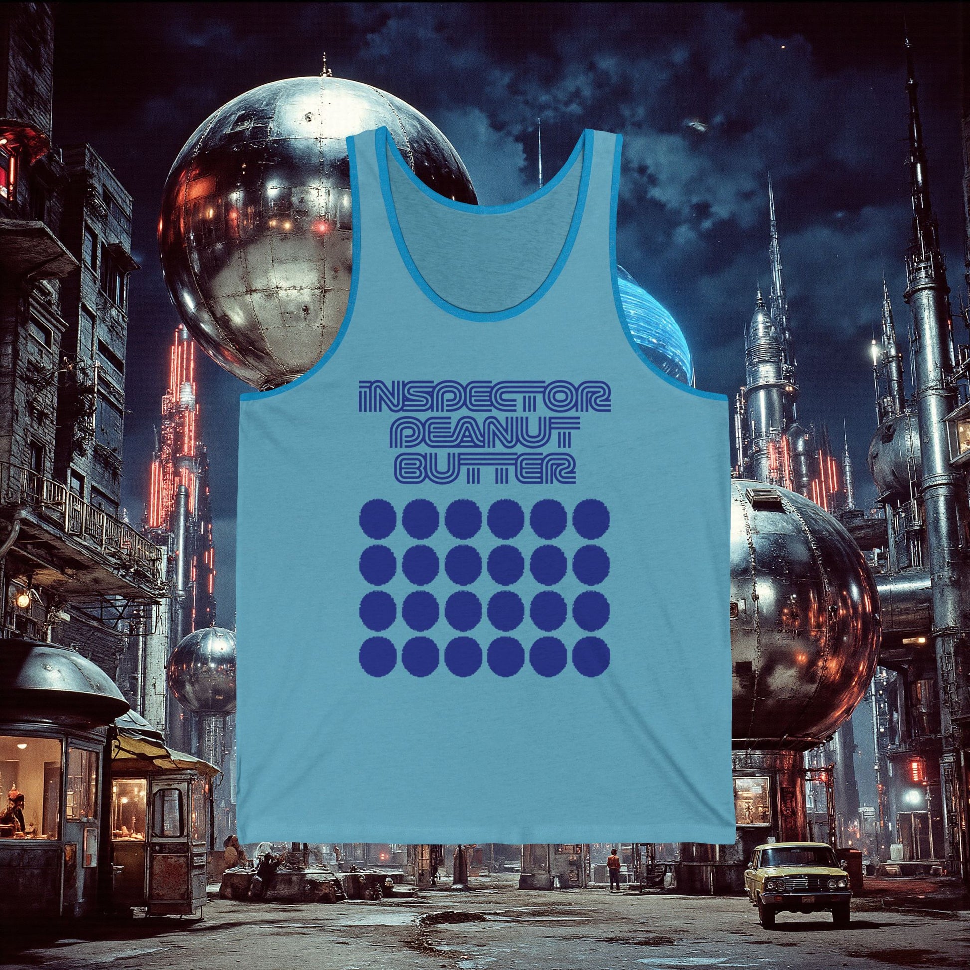 Jersey Tank | Inspector Peanut Butter | Blue