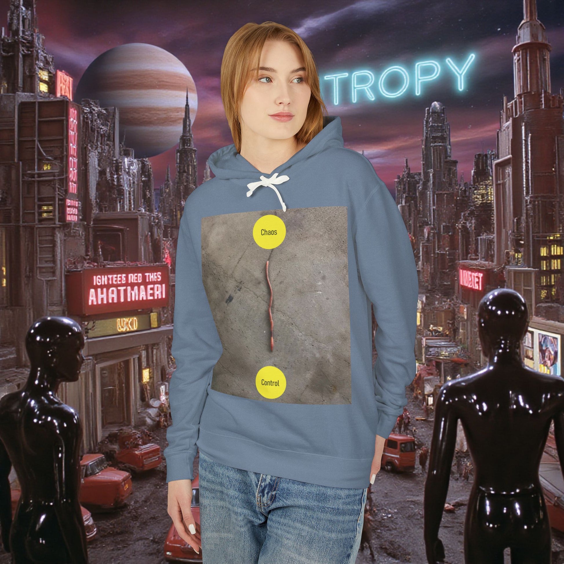 Hoodie Sweatshirt | Control The Chaos Control The Worm