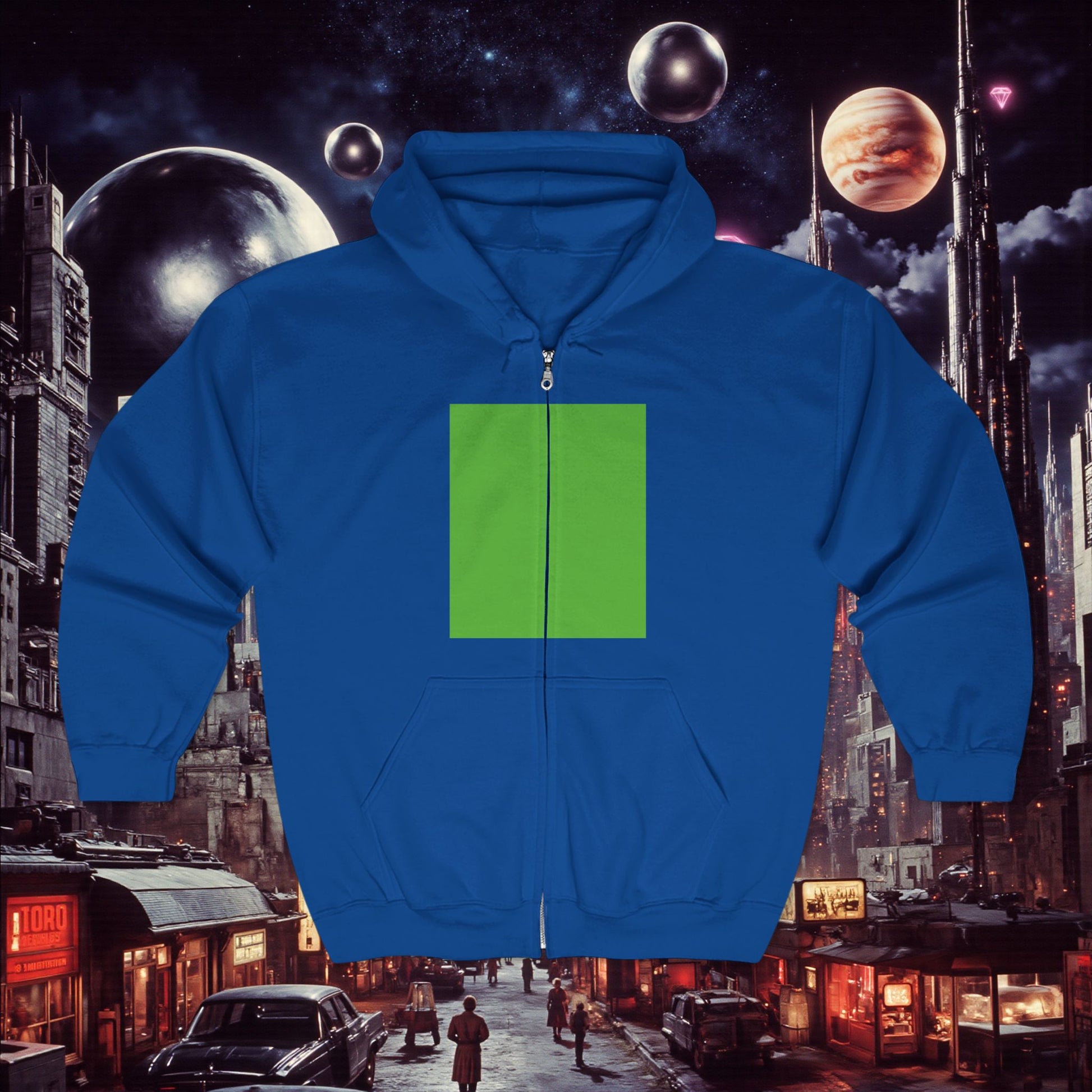 Zip Hoodie | Green
