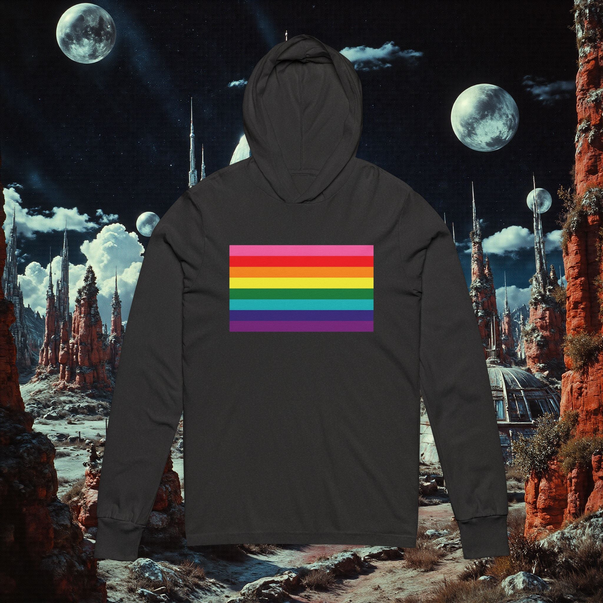 Hooded Long Sleeve Tee | Pride