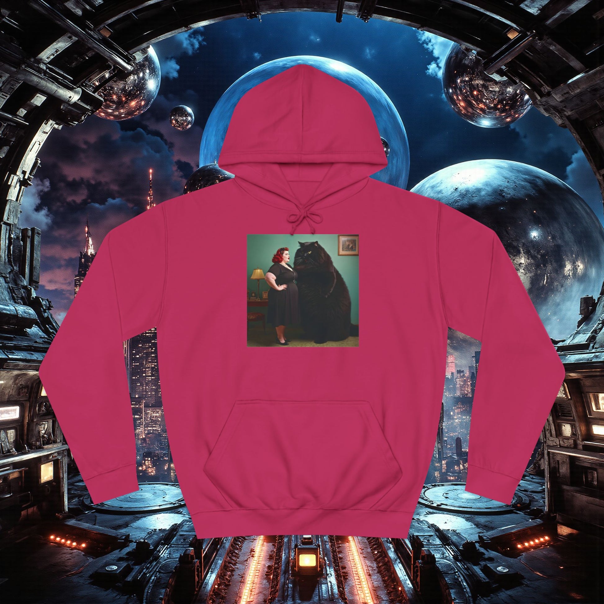 College Hoodie | Black Pussy
