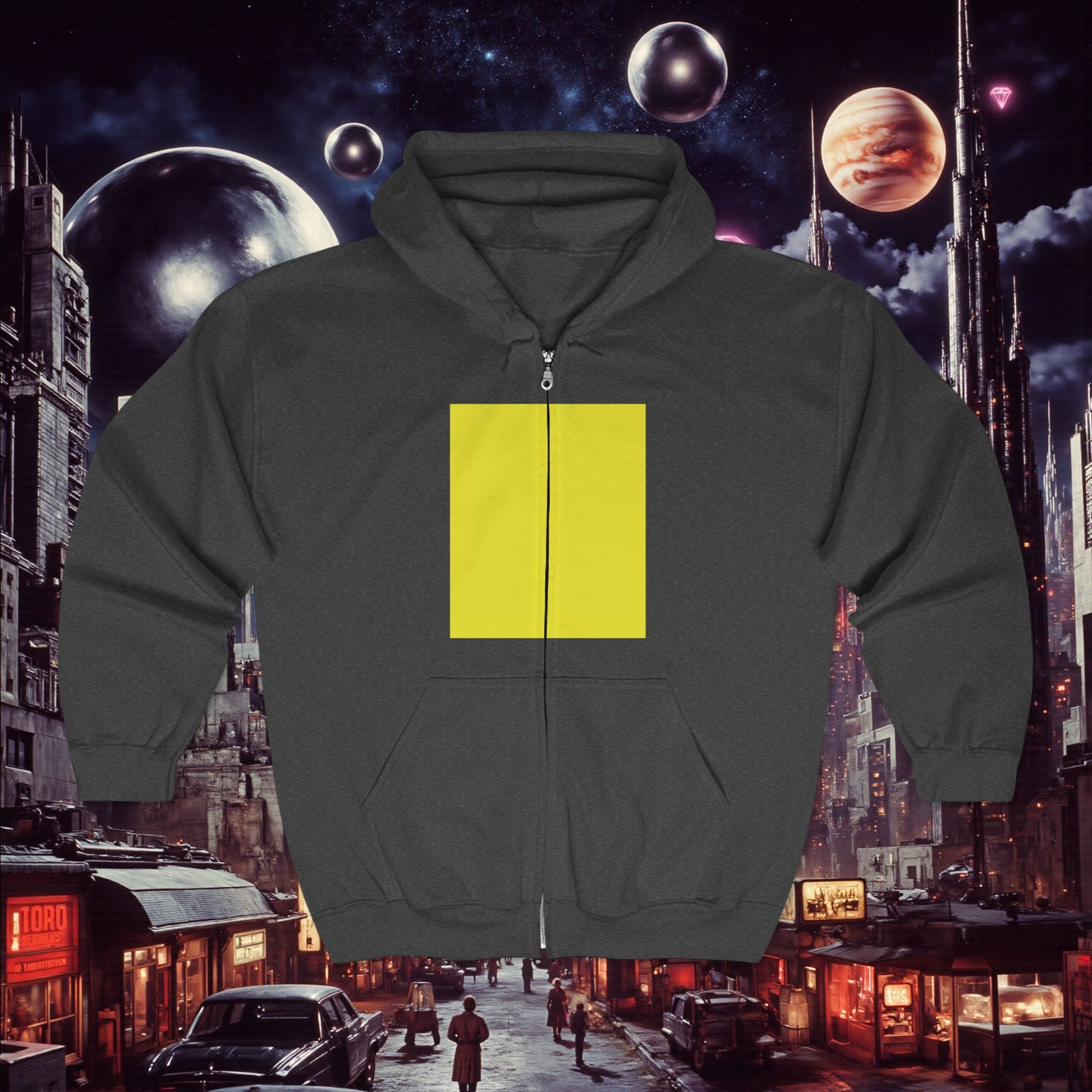 Zip Hoodie | Yellow