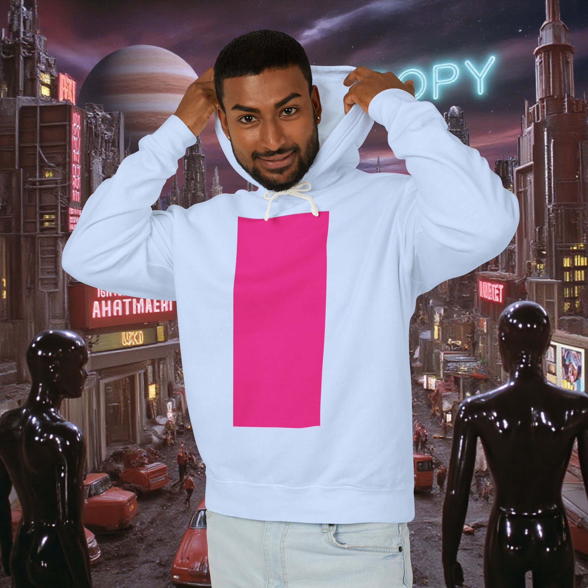 Hoodie Sweatshirt | Bright Pink