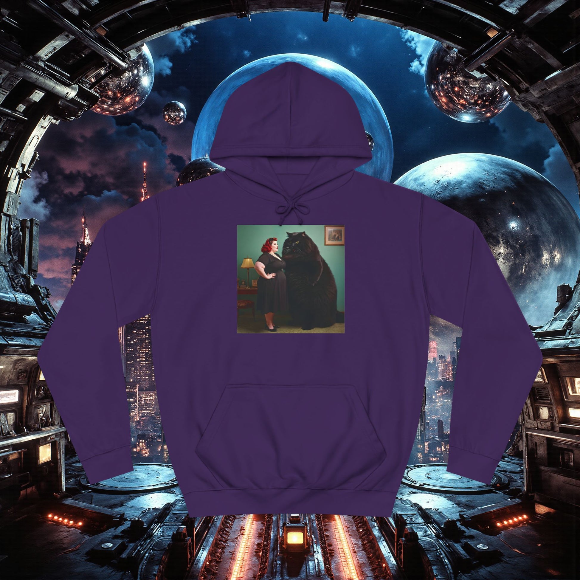 College Hoodie | Black Pussy
