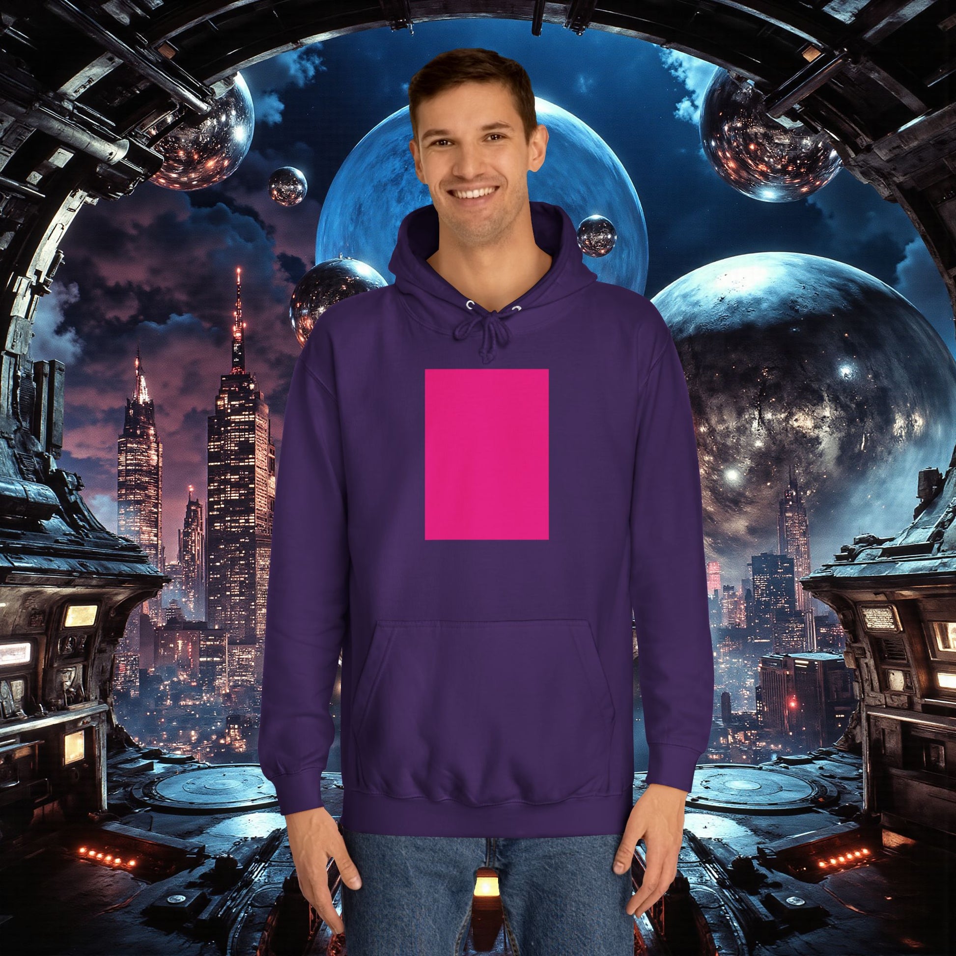 College Hoodie | Bright Pink