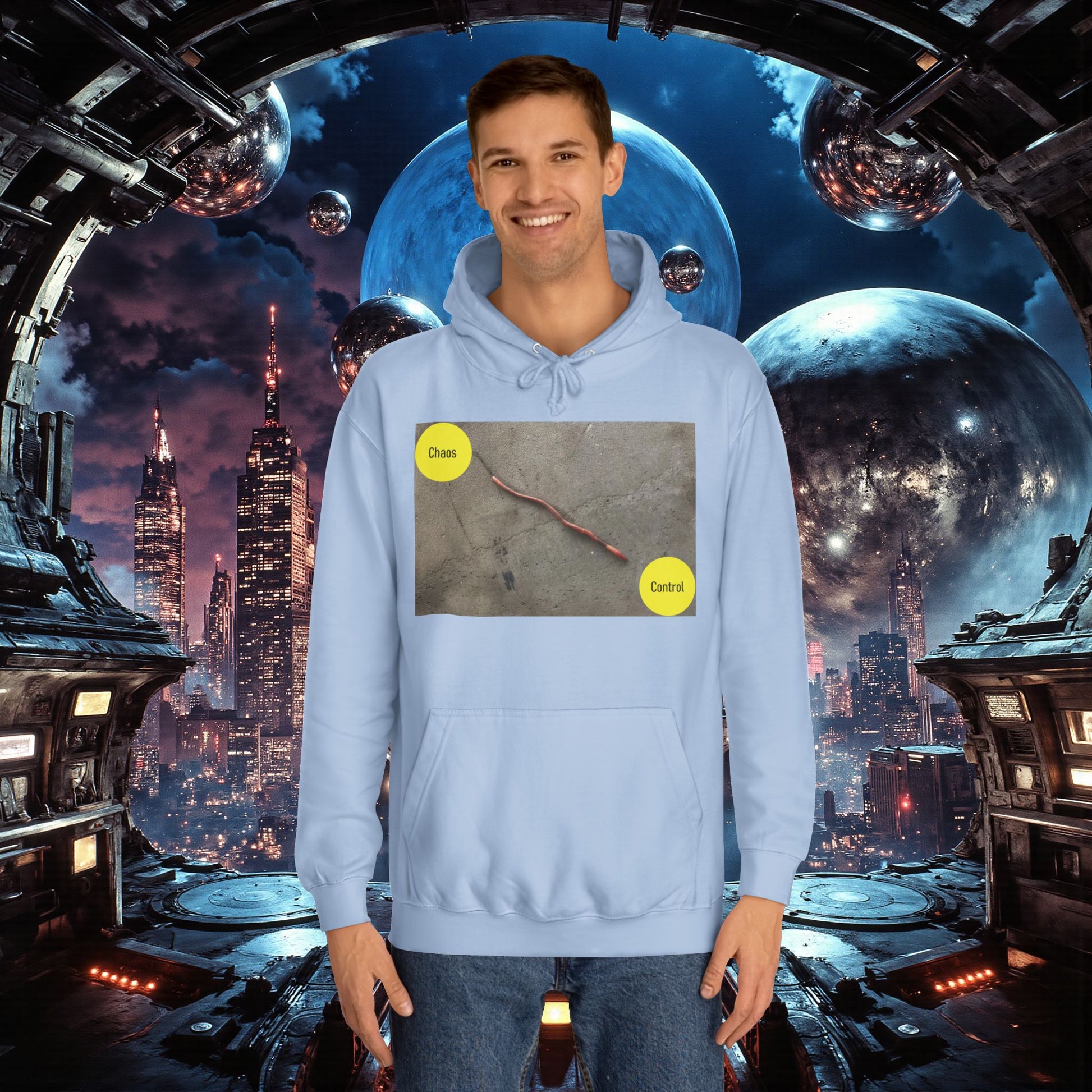 College Hoodie | Control The Chaos Control The Worm