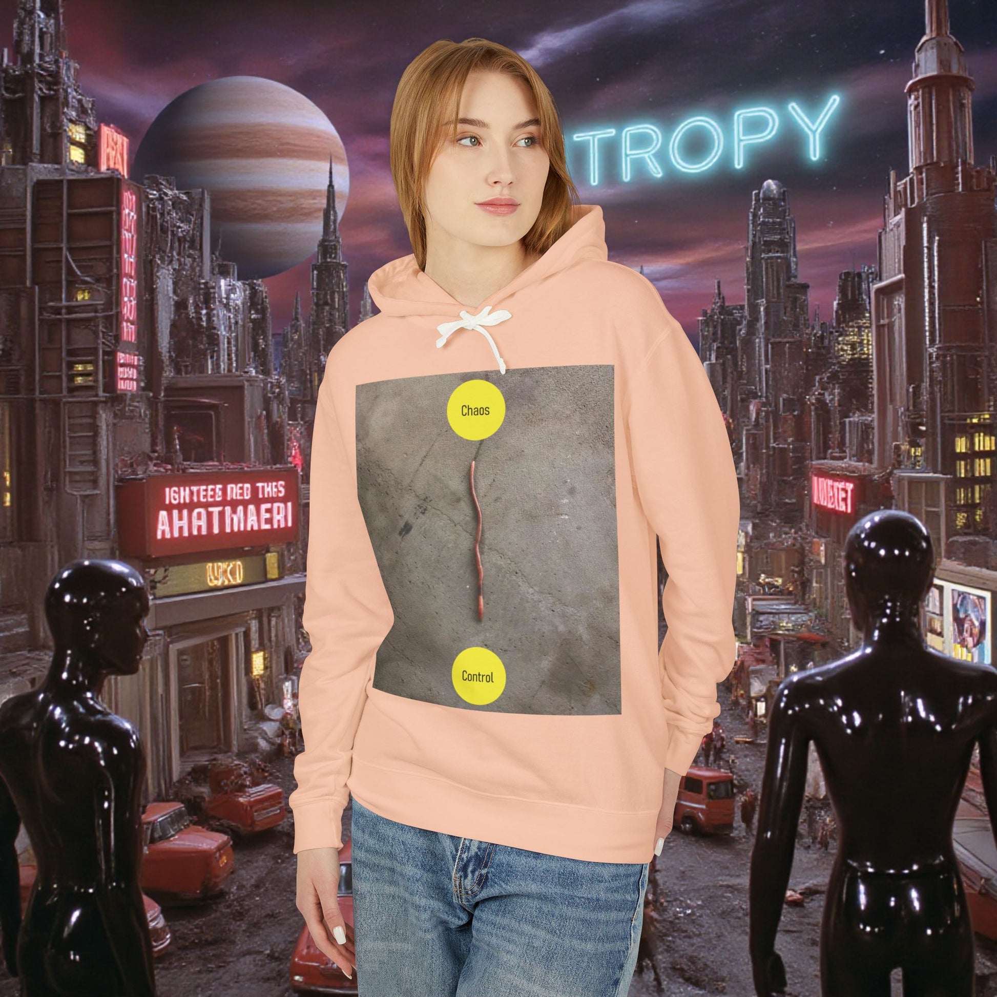Hoodie Sweatshirt | Control The Chaos Control The Worm