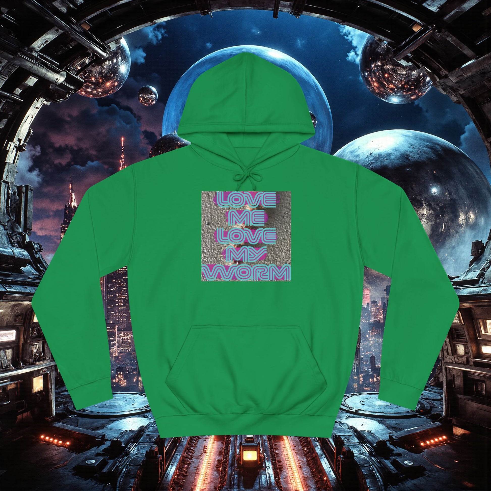 College Hoodie | Love Me Love My Worm (for the devout)