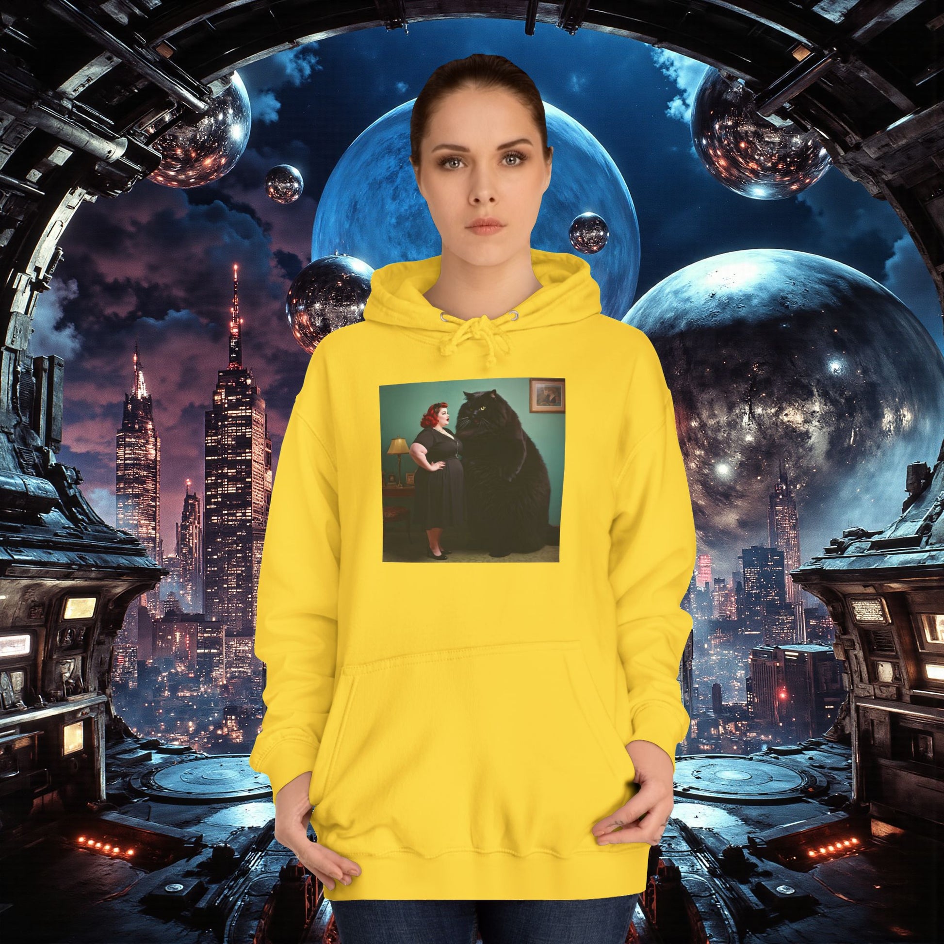 College Hoodie | Black Pussy