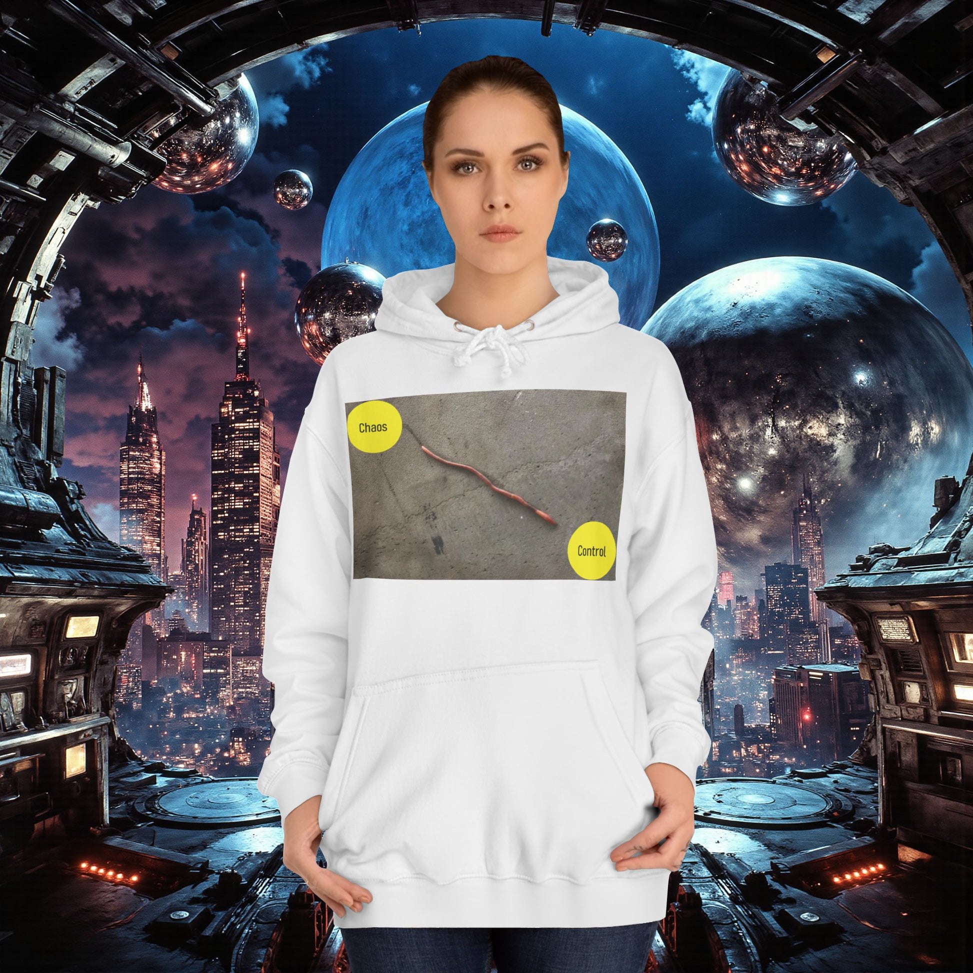 College Hoodie | Control The Chaos Control The Worm