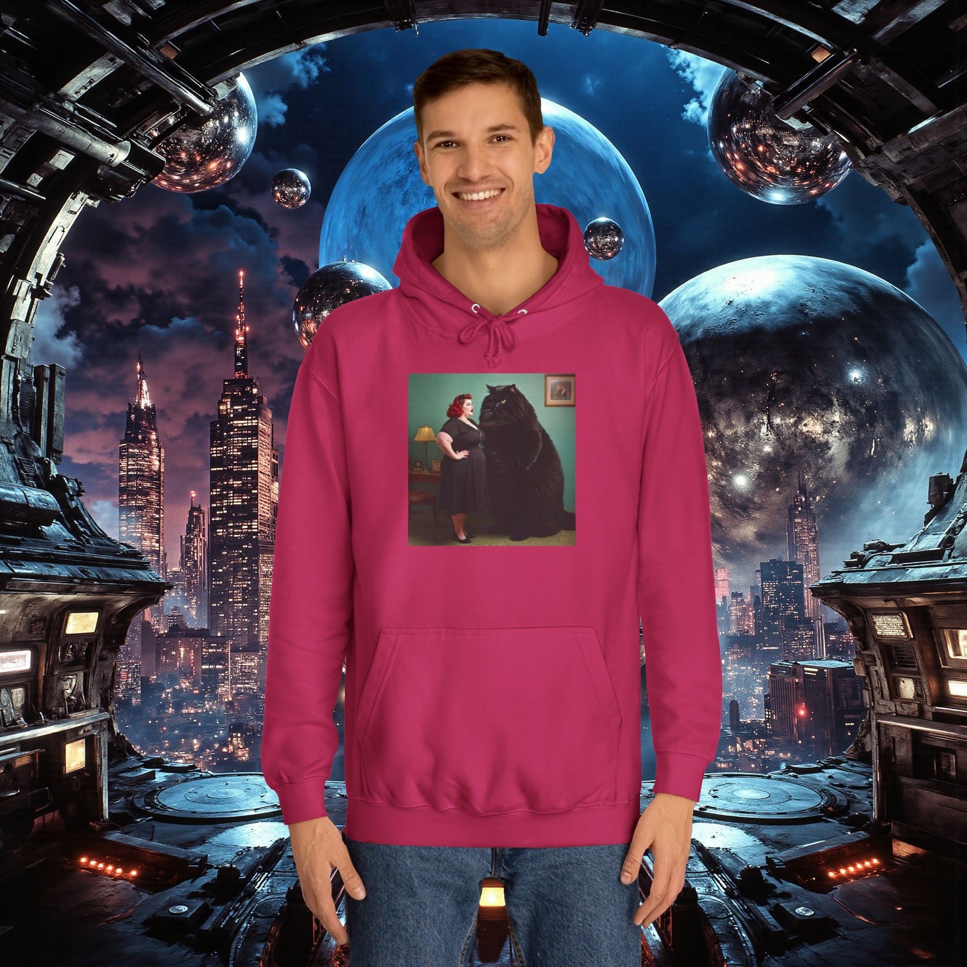 College Hoodie | Black Pussy