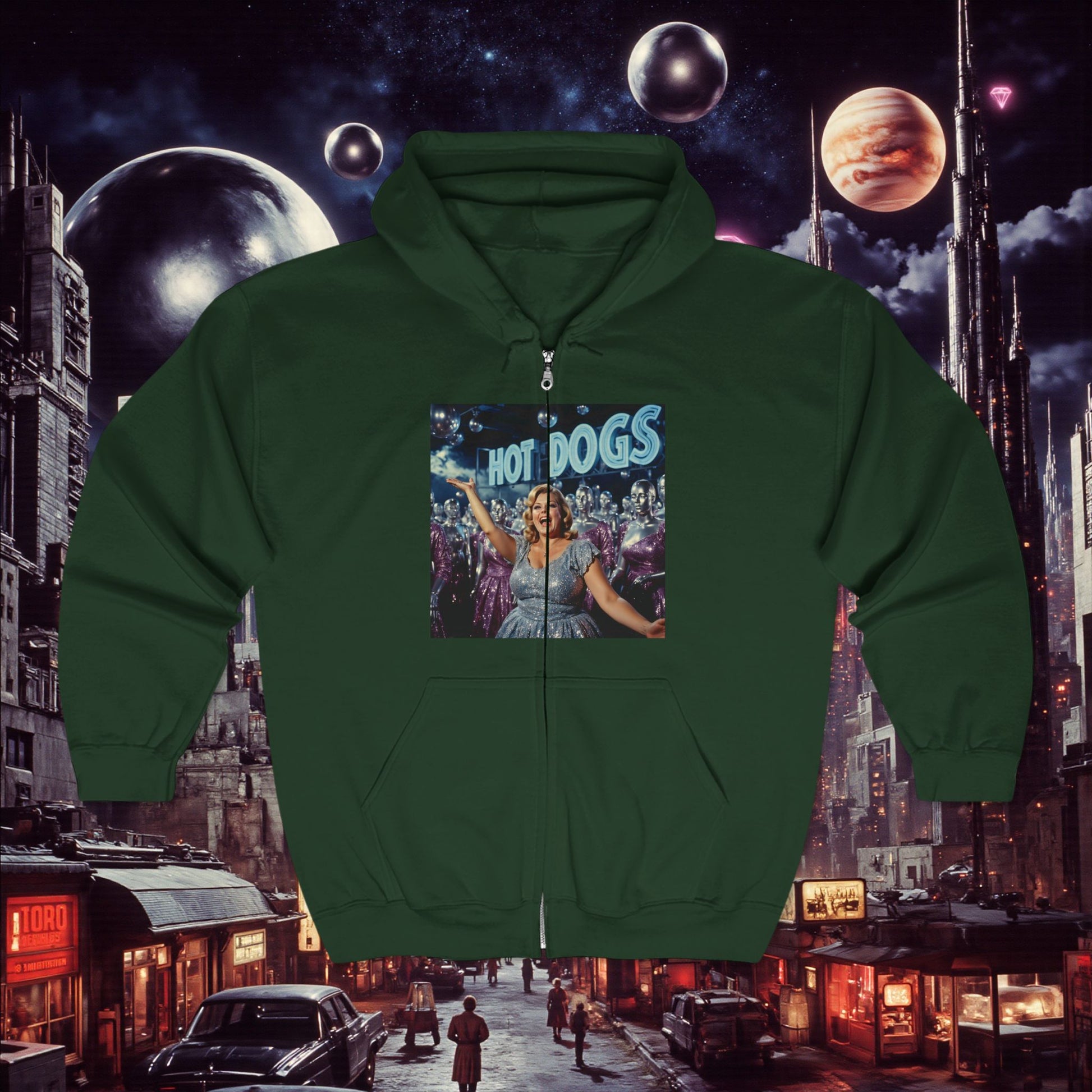 Zip Hoodie | Hot Dogs