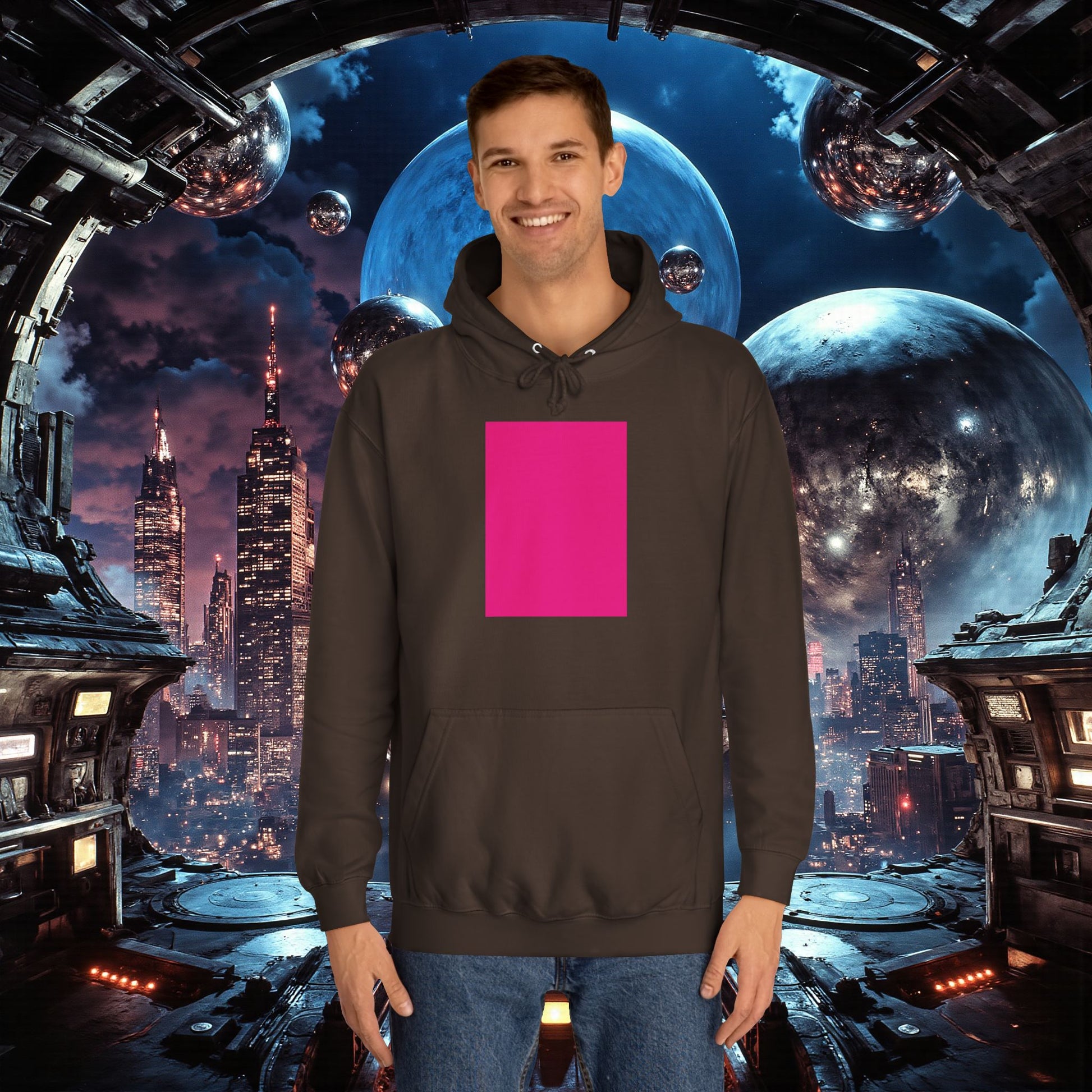 College Hoodie | Bright Pink