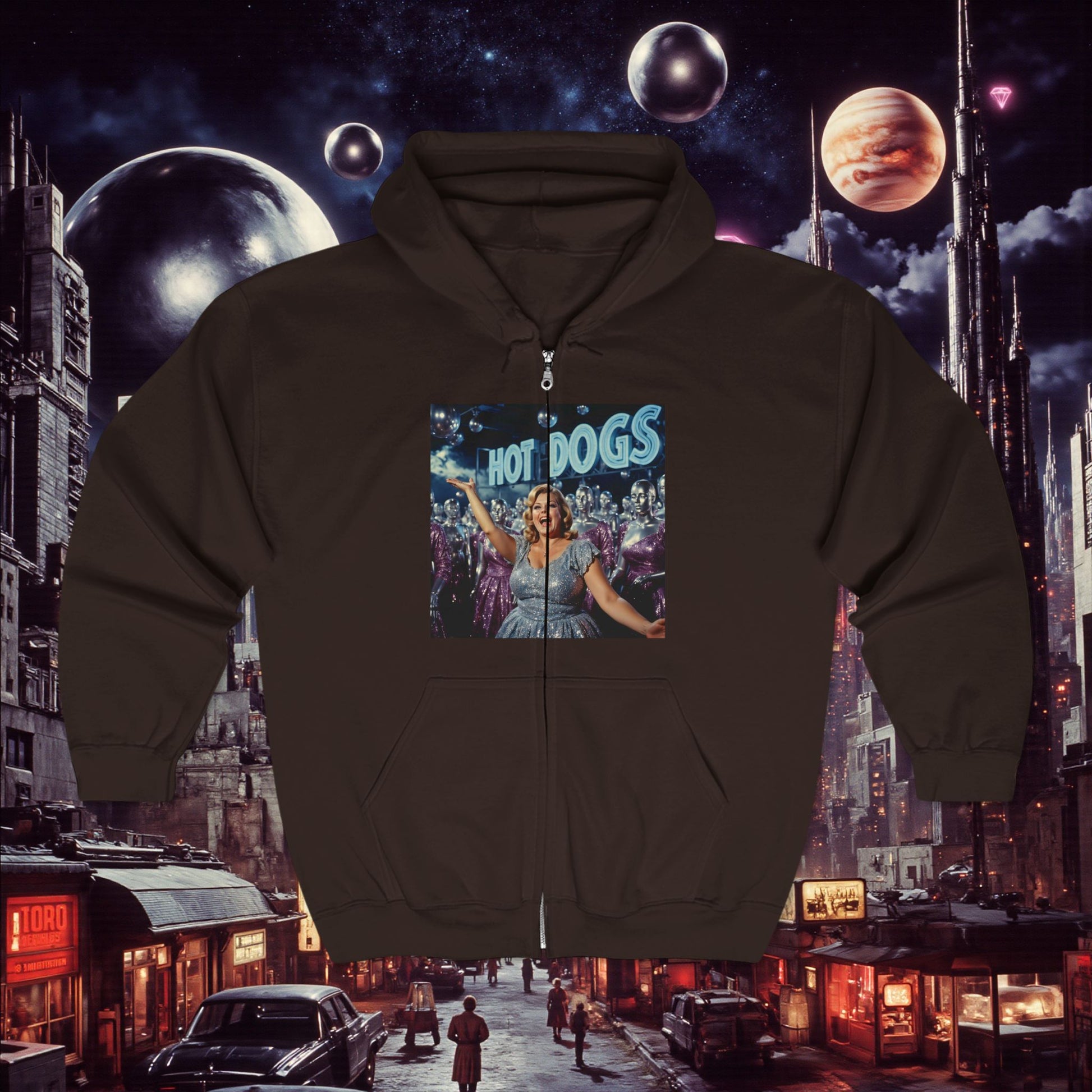 Zip Hoodie | Hot Dogs
