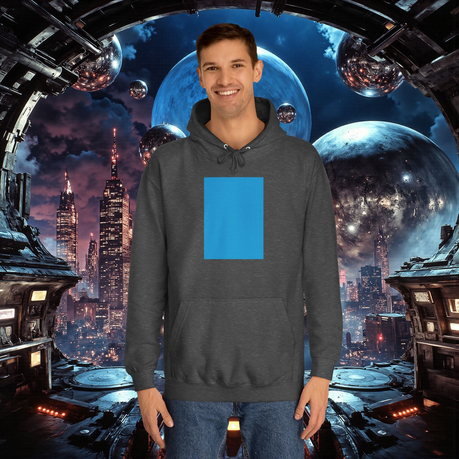 College Hoodie | Bright Blue