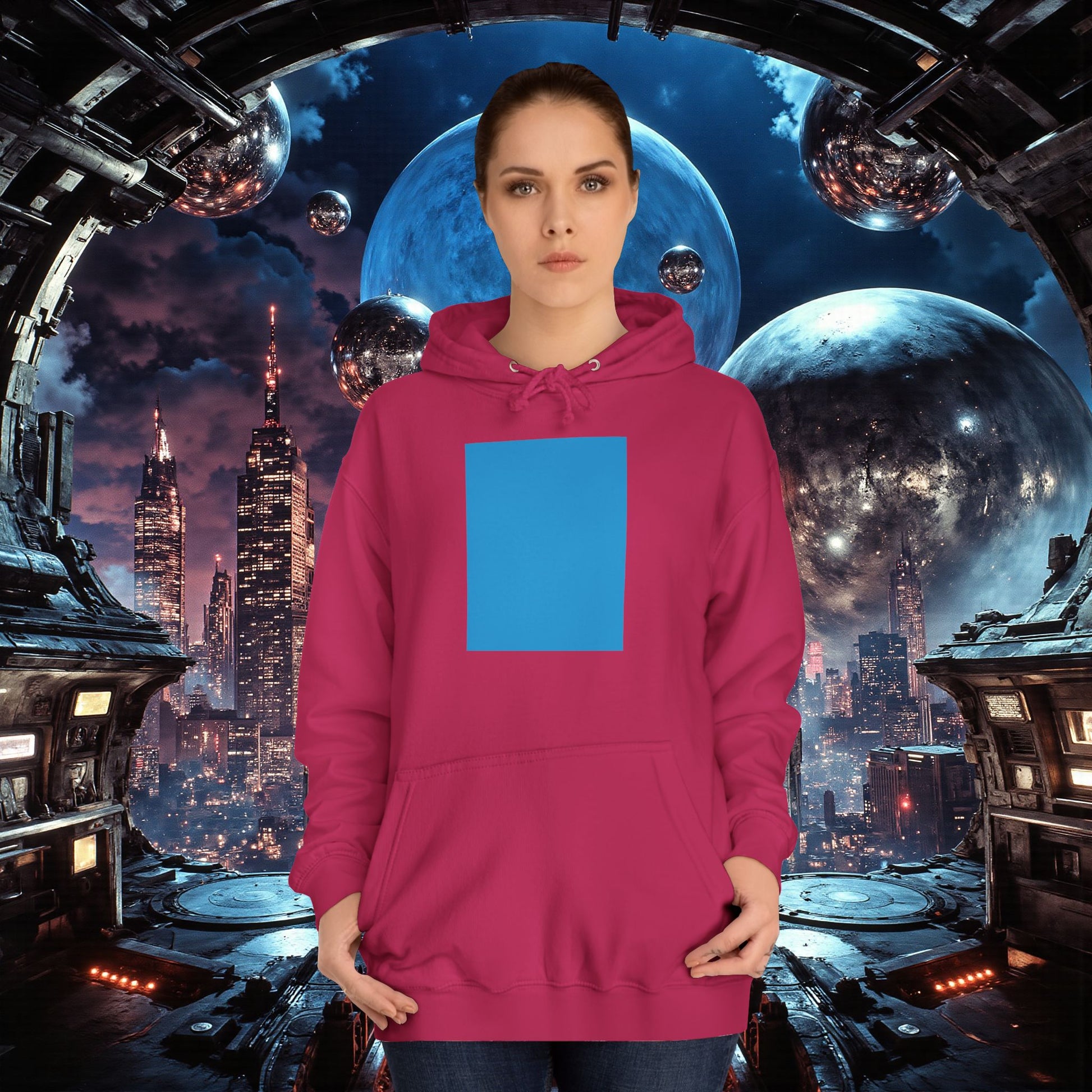 College Hoodie | Bright Blue