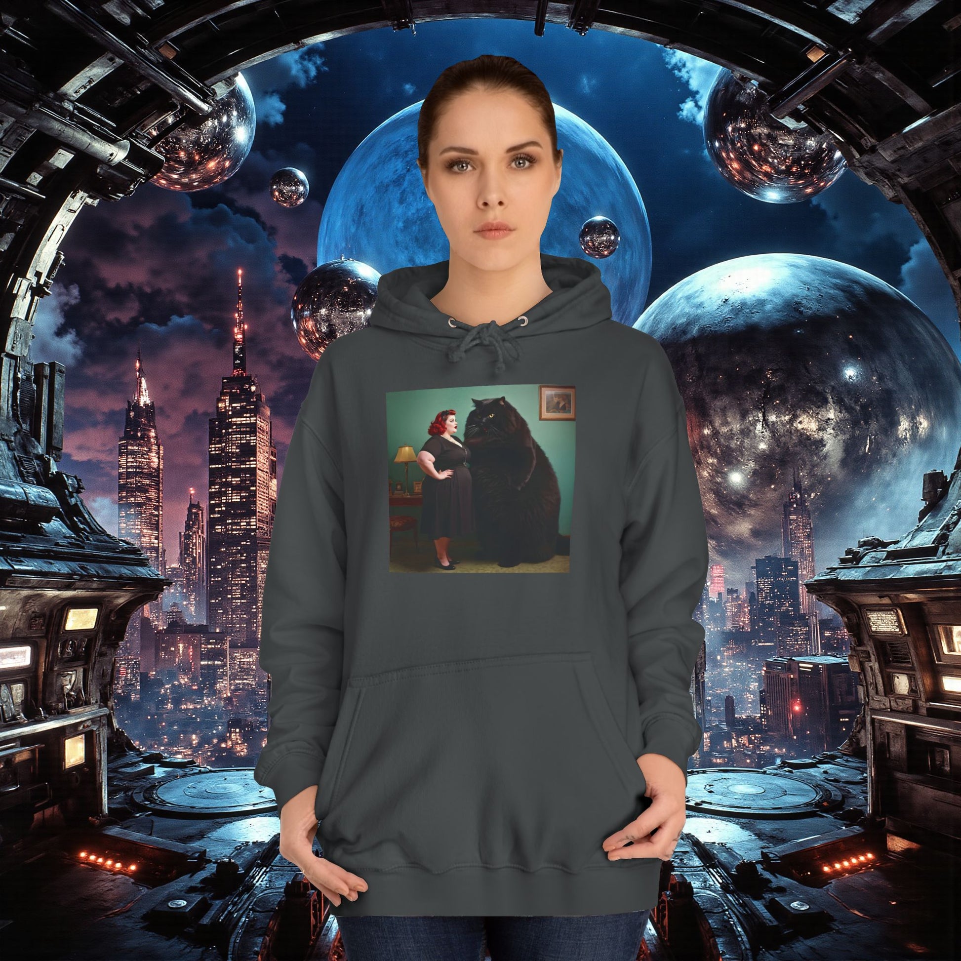 College Hoodie | Black Pussy