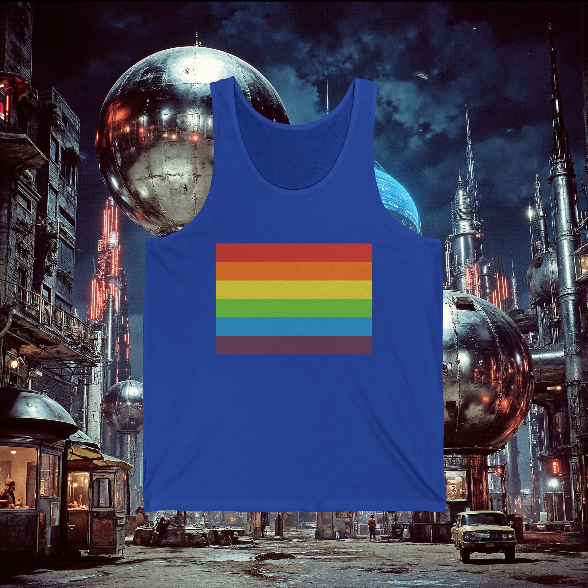 Jersey Tank | Vintage Pride Flag