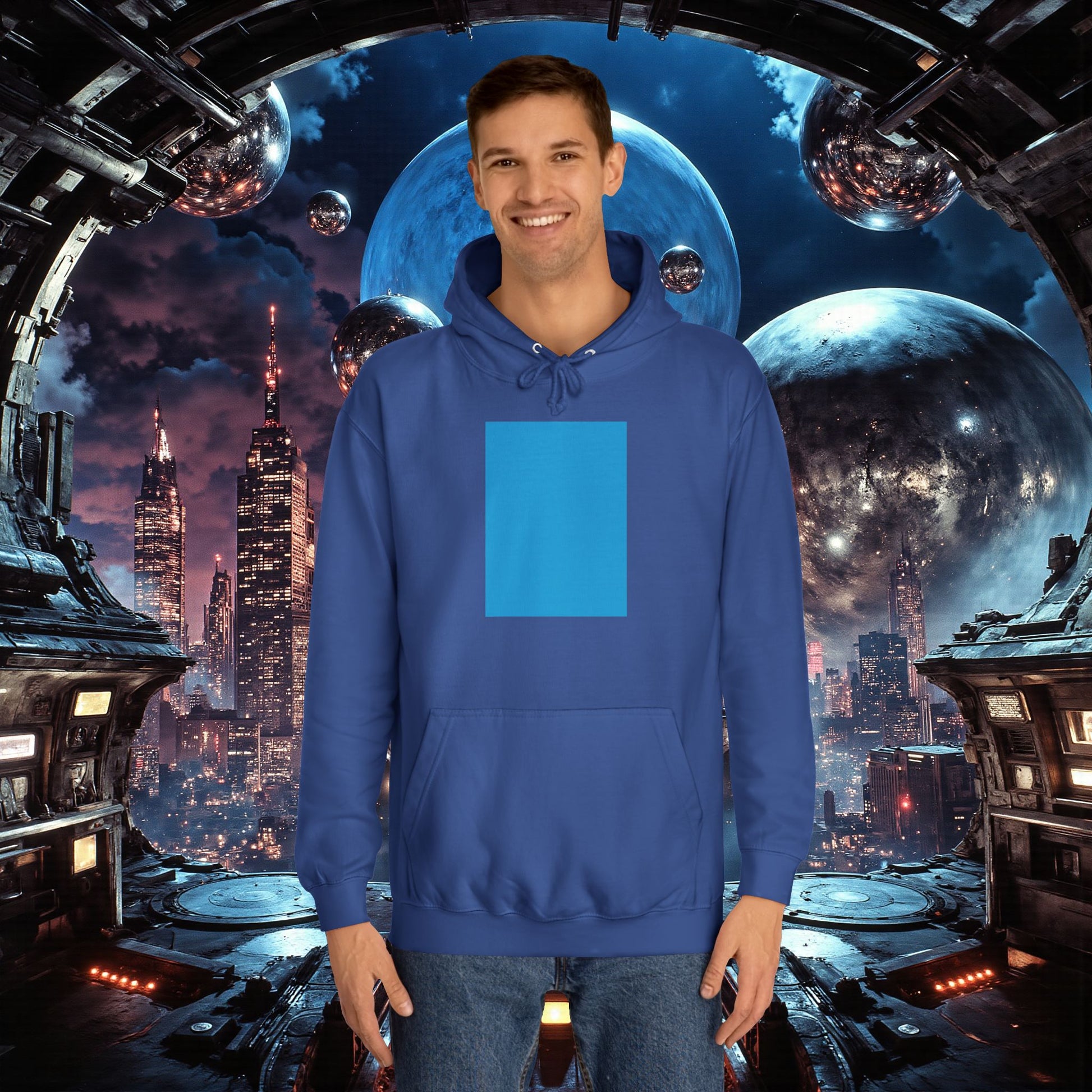 College Hoodie | Bright Blue