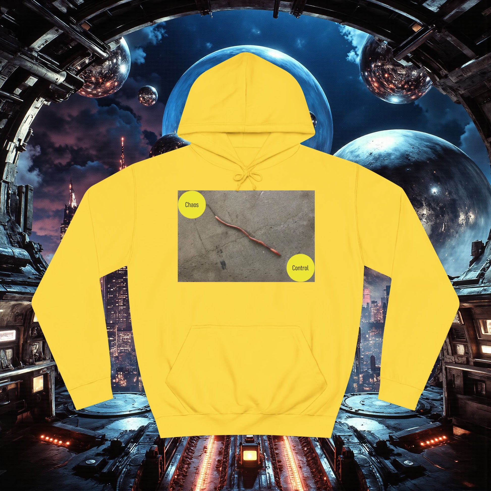 College Hoodie | Control The Chaos Control The Worm