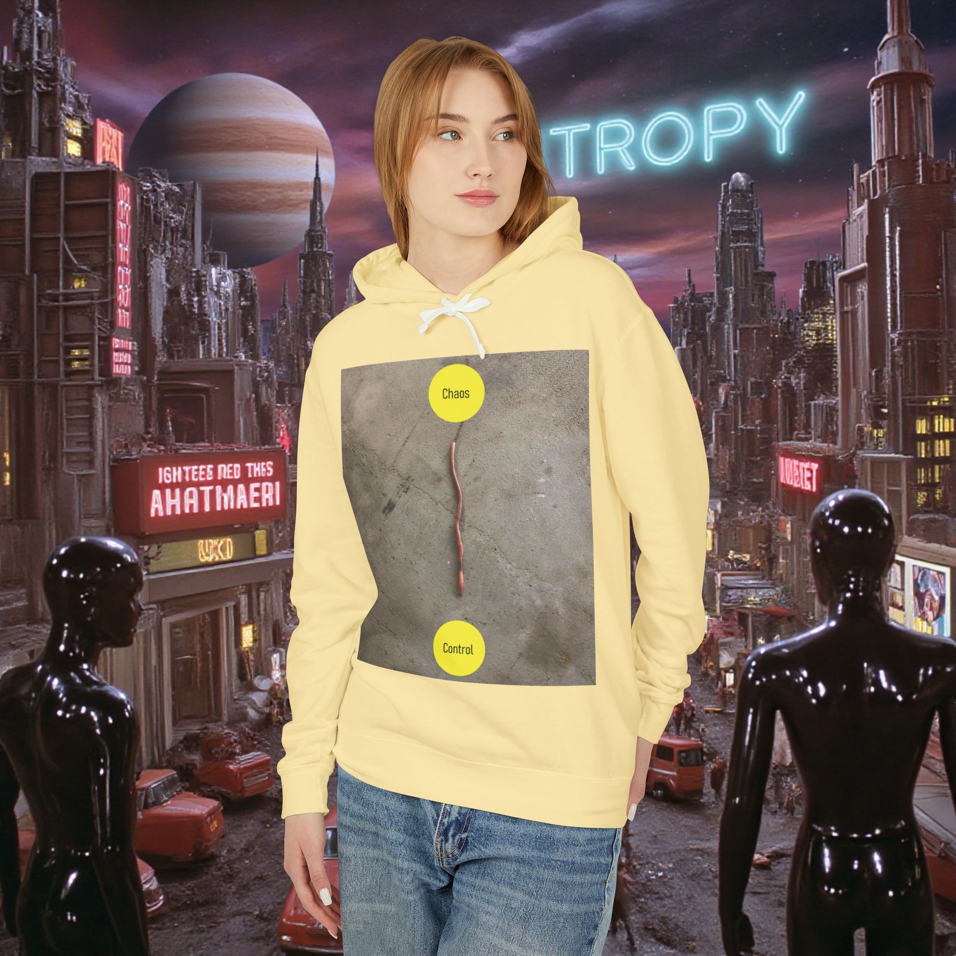 Hoodie Sweatshirt | Control The Chaos Control The Worm