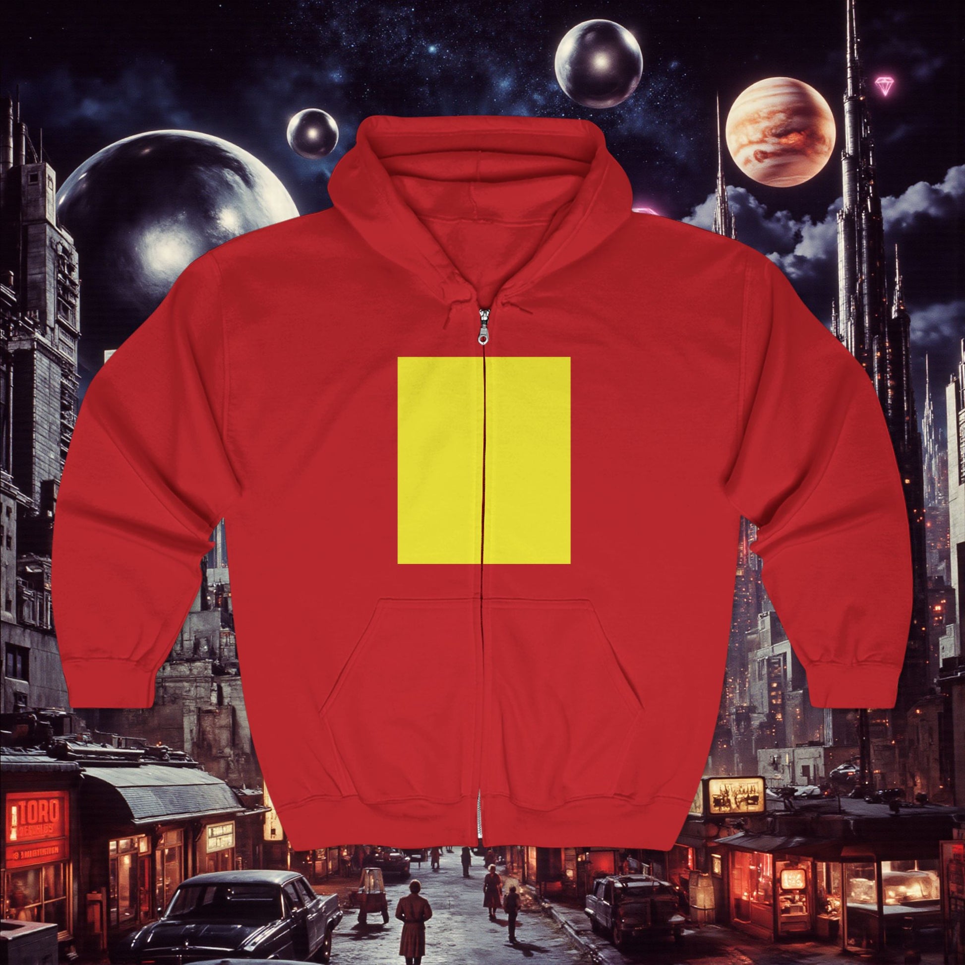 Zip Hoodie | Yellow