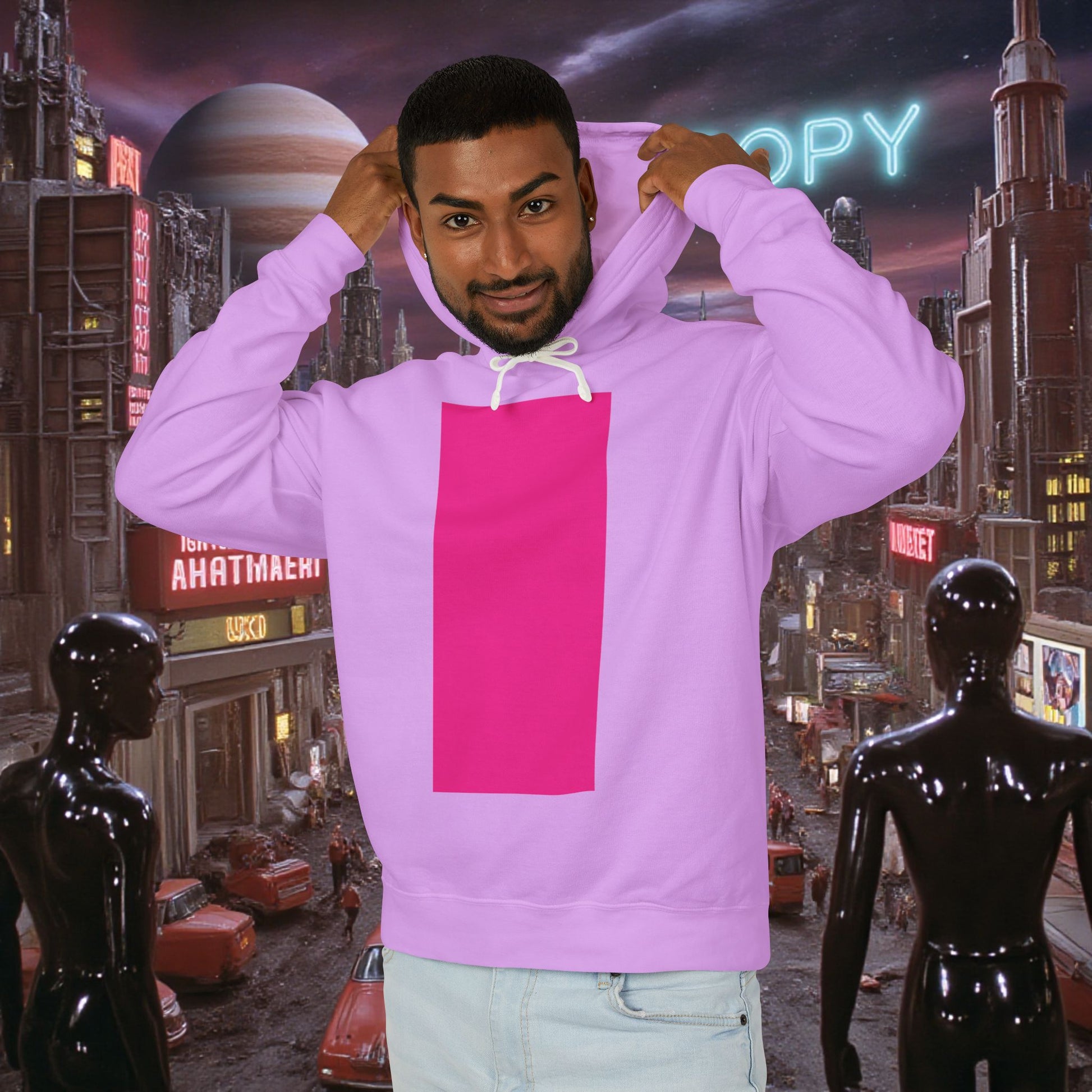 Hoodie Sweatshirt | Bright Pink