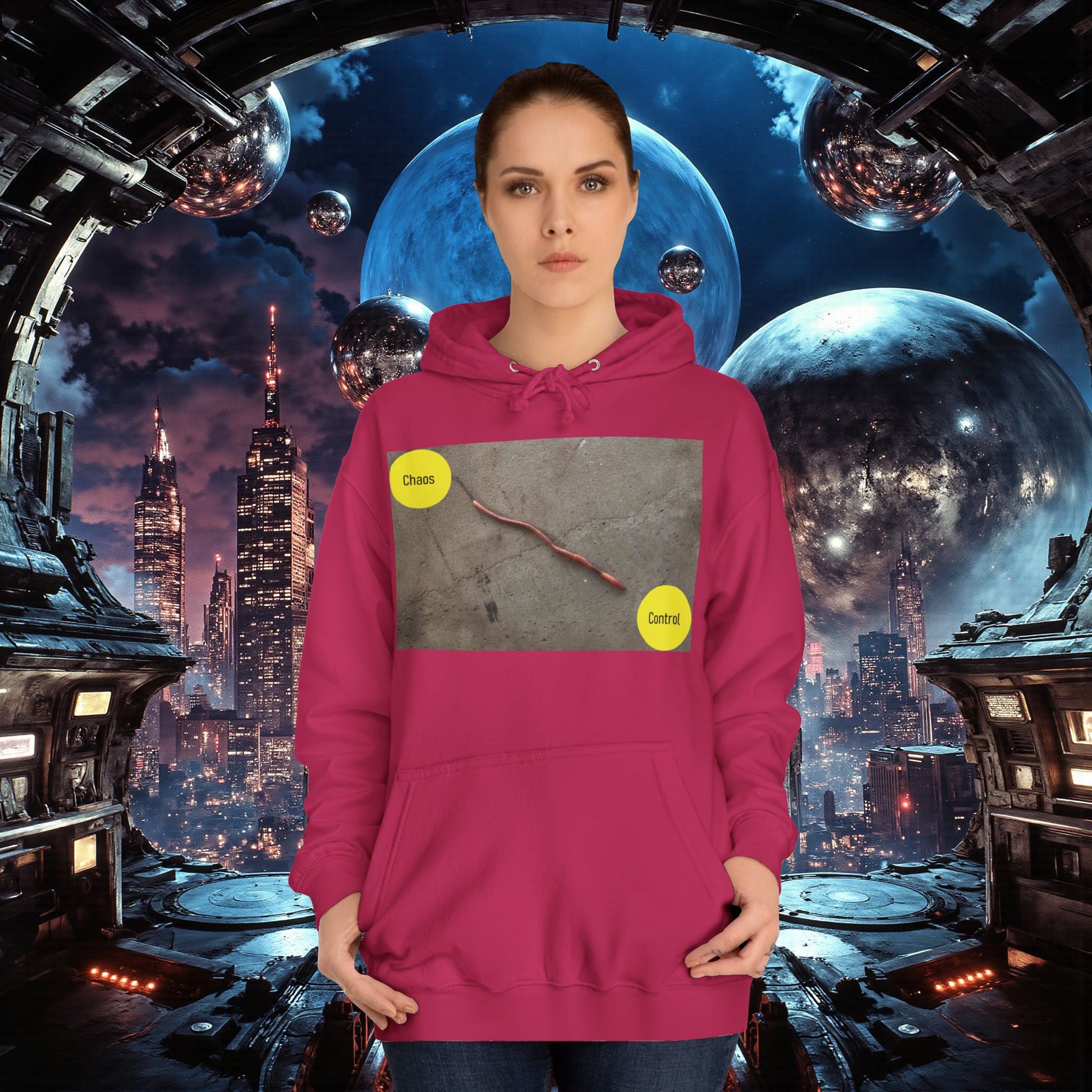 College Hoodie | Control The Chaos Control The Worm