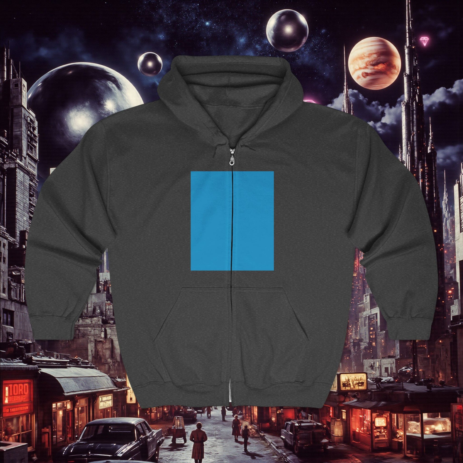 Zip Hoodie | Bright Blue
