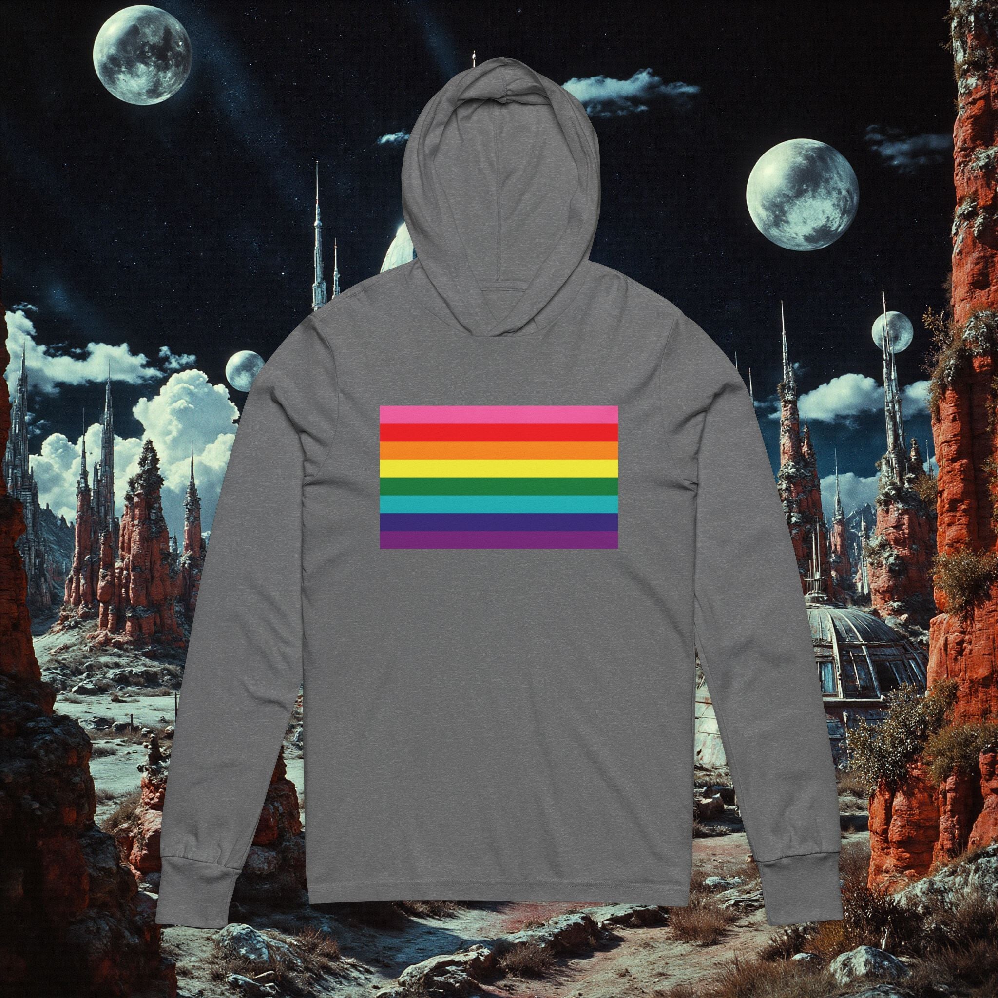 Hooded Long Sleeve Tee | Pride