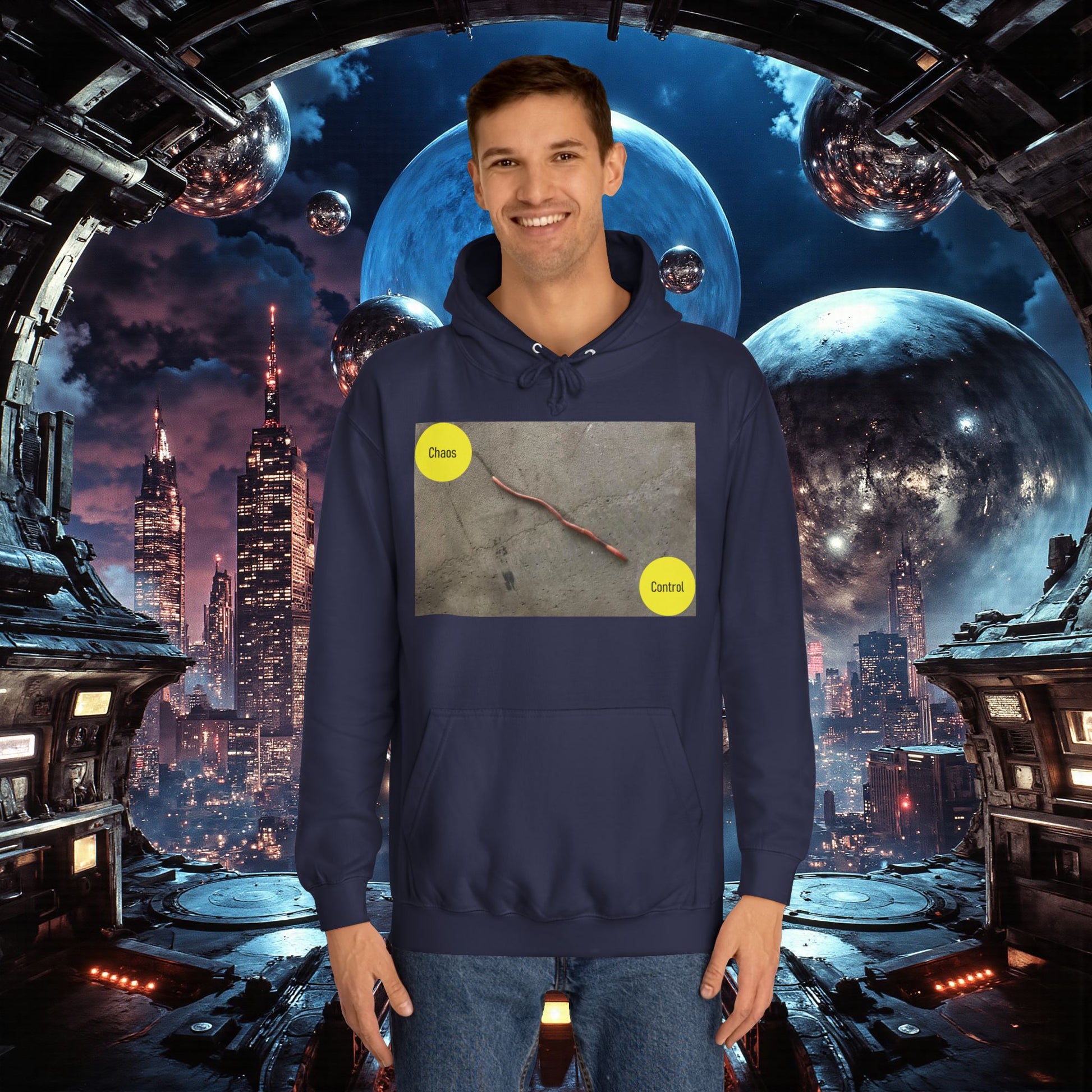 College Hoodie | Control The Chaos Control The Worm