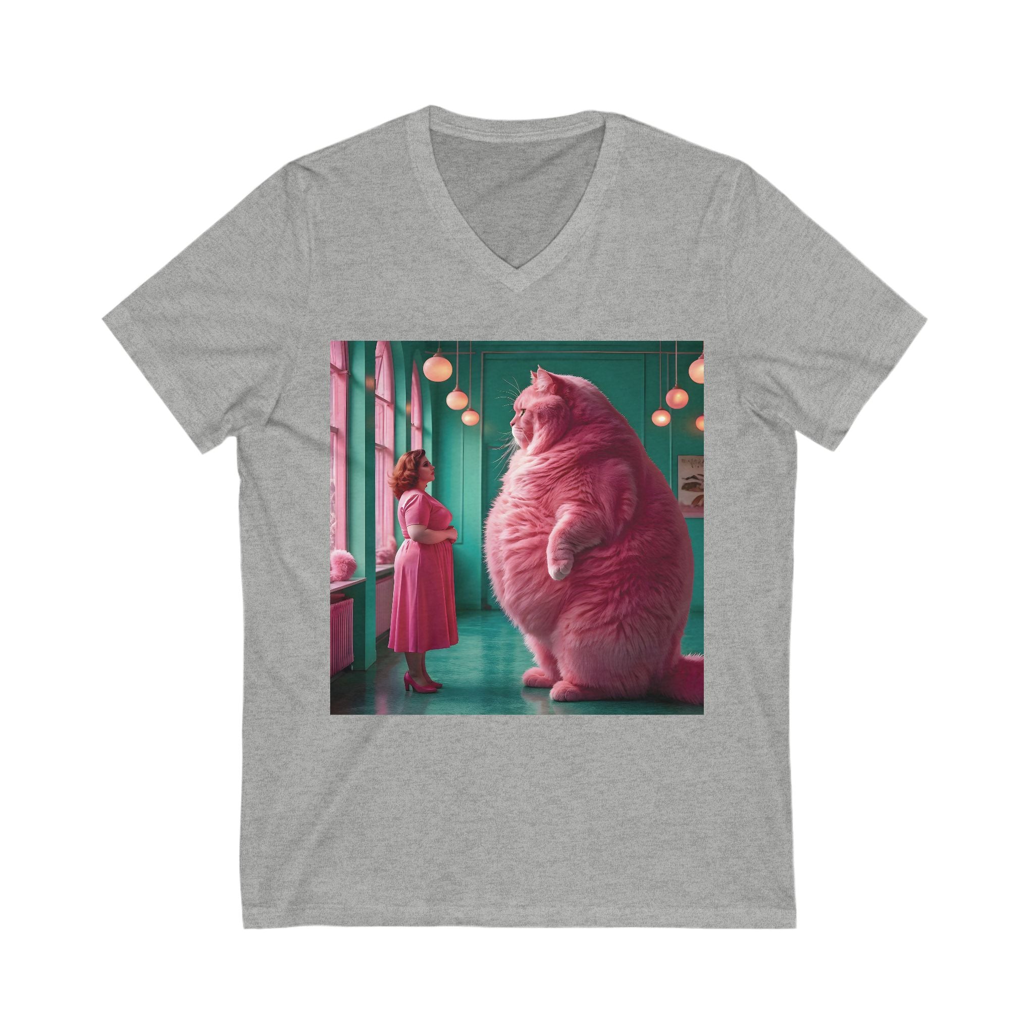 V-Neck T-Shirt | Pink Pussy