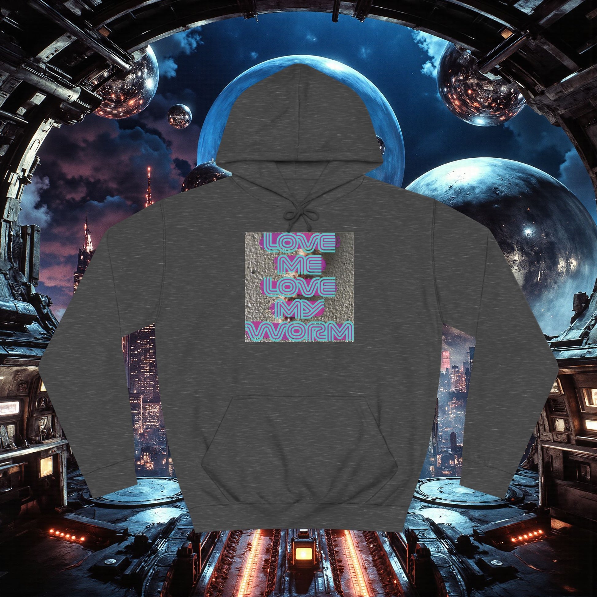 College Hoodie | Love Me Love My Worm (for the devout)
