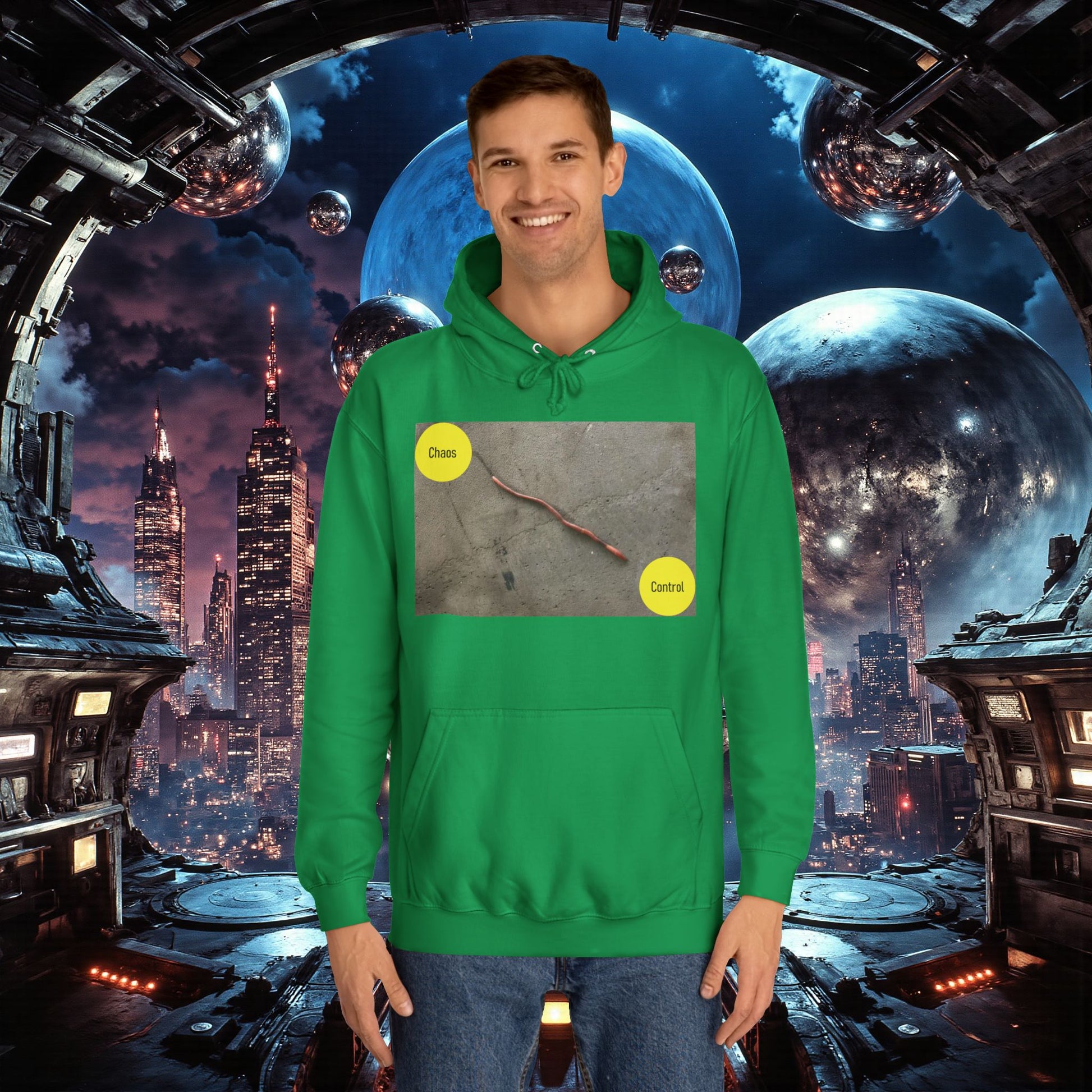 College Hoodie | Control The Chaos Control The Worm